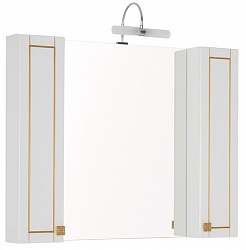 Aquanet Мебель для ванной "Честер 105" белый/золото – фотография-2