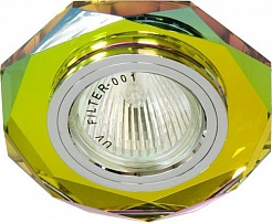 Feron Встраиваемый светильник Декоративное стекло 8020-2 5-мультиколор, хром – фотография-1