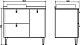 Comforty Тумба с раковиной Сорренто 90Н светло-серая матовая – картинка-27