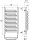 Point Полотенцесушитель водяной П7 500x800 PN01158S хром – картинка-6