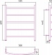 Стилье Полотенцесушитель электрический Формат 40 П 600х500 – фотография-4