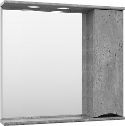 Misty Мебель для ванной Атлантик 80 R 2 ящика серый камень – фотография-5