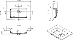 Parly Тумба с раковиной Bella T75 белая – фотография-6