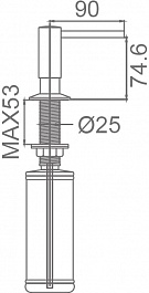 Milacio Дозатор для моющих средств Ultra MC.931.MB черный матовый – фотография-2