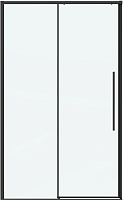 Grossman Душевая дверь в нишу Galaxy 130x195 профиль черный матовый стекло прозрачное