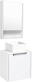 Runo Мебель для ванной Бари Микра 40 R Uno подвесная дуб крафт/белая – фотография-1