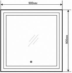 Comforty Зеркало Квадрат 90 – фотография-7