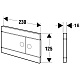 Schwab Кнопка смыва Line матовый хром – фотография-4