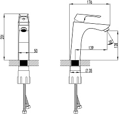 Lemark Смеситель для раковины Unit LM4537C хром – фотография-2