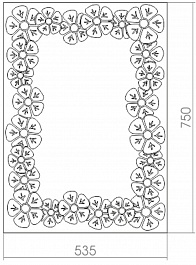 Mixline Зеркало Шарм Цветы 53.5 – фотография-2