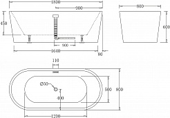 BelBagno Акриловая ванна BB71-1800 180x80 – фотография-3