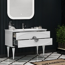Opadiris Мебель для ванной Ибица 120 белая/хром – фотография-7