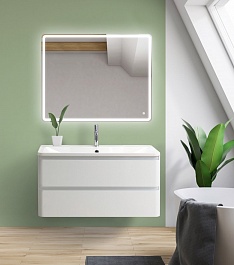 BelBagno Мебель для ванной ALBANO 1000 Bianco Lucido, TCH – фотография-6