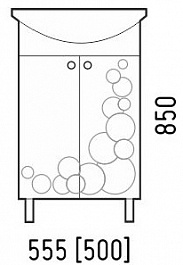 Corozo Тумба с раковиной Орфей 55 – фотография-2