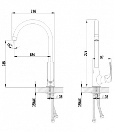 Lemark Смеситель "plus Shape LM1705C" для кухонной мойки – фотография-2