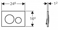 Geberit Кнопка смыва Sigma 20 115.882.SN.1 – фотография-2