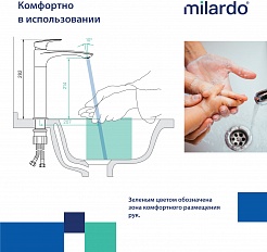 Milardo Смеситель для раковины чаши Rora RORBL01M01 – фотография-4