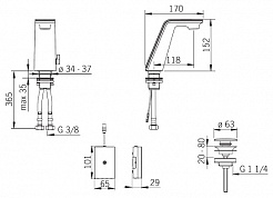 Oras Смеситель IL BAGNO ALESSI 8710F для раковины – фотография-3