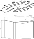 Runo Тумба с раковиной Тоскана 60 подвесная светлое дерево – картинка-15