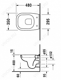 Duravit Унитаз подвесной D-Code 22110900002 – фотография-2