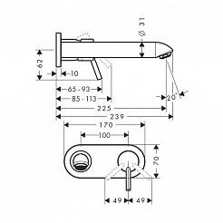 Hansgrohe Смеситель Talis S 31611000 для раковины – фотография-3