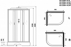 Niagara Душевая кабина Classic NG-33984-14L – фотография-15