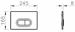 Vitra Кнопка смыва 740-0580 хром – фотография-2