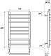 Point Полотенцесушитель электрический Сатурн П8 500x800 PN90858B черный – картинка-10