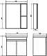 Comforty Мебель для ванной Осло 70ПД подвесная бетон светлый – картинка-37