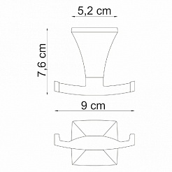 WasserKRAFT Крючок "Wern К-2523D"  – фотография-3