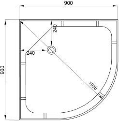 Deto Душевая кабина B09S с электрикой – фотография-25