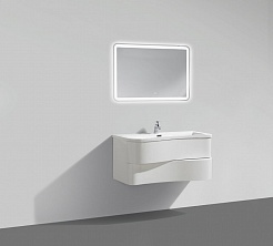 BelBagno Тумба с раковиной FORMICA 90 Bianco Lucido – фотография-6