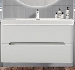 Parly Мебель для ванной River 100 подвесная лилейно-белая – фотография-4