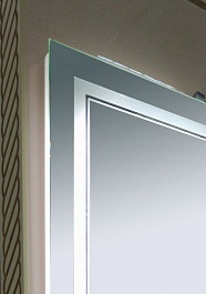 Misty Зеркало Неон 2 LED 100x80 сенсор на корпусе – фотография-3