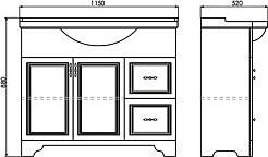 Comforty Мебель для ванной Севилья 100 слоновая кость – фотография-22