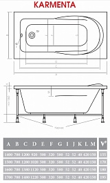 Alpen Акриловая ванна "Karmenta 170" – фотография-4