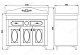 Водолей Тумба с раковиной "Изабель 100" F-1 белая – картинка-11