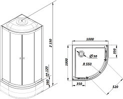 Parly Душевая кабина Bianco BM101 – фотография-8