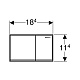 Geberit Кнопка смыва Omega 60 115.081.SQ.1 умбра – фотография-5