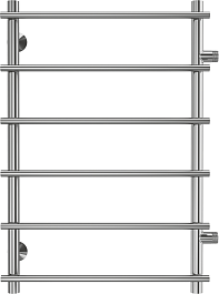 Terminus Полотенцесушитель водяной Квинта П6 500x800 БП500 хром – фотография-1