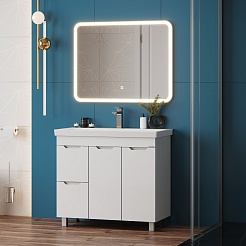 Onika Мебель для ванной Айленд 90 с б/к белая – фотография-3