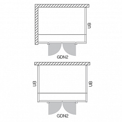 Roltechnik Душевая дверь двойная "GDN2 1200" – фотография-6