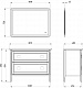 ASB-Woodline Тумба под раковину Рома 100Н белая – фотография-12