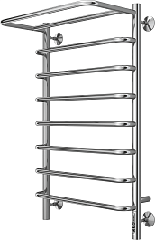 Terminus Полотенцесушитель электрический Полка П8 500x850 хром – фотография-2