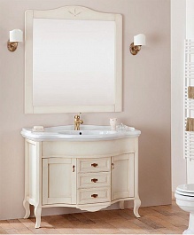 Cezares Мебель для ванной ANDAMA Pattinato Sabbia, раковина Jubileum – фотография-1