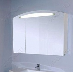 Aquanet Зеркальный шкаф "Тренто 120" белый – фотография-2