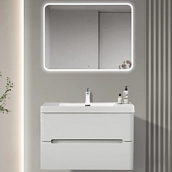 Parly Мебель для ванной River 80 подвесная лилейно-белая – фотография-1