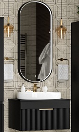 Brevita Мебель для ванной Enfida 70 подвесная черная – фотография-1