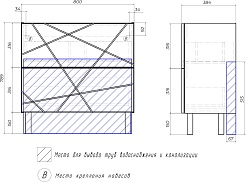 Vigo Тумба под раковину Geometry 2-800 белая/бетон – фотография-7