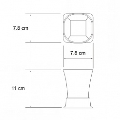 WasserKRAFT Стакан для зубных щеток "Exter K-5528" – фотография-3